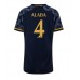 Günstige Real Madrid David Alaba #4 Auswärts Fussballtrikot Damen 2023-24 Kurzarm